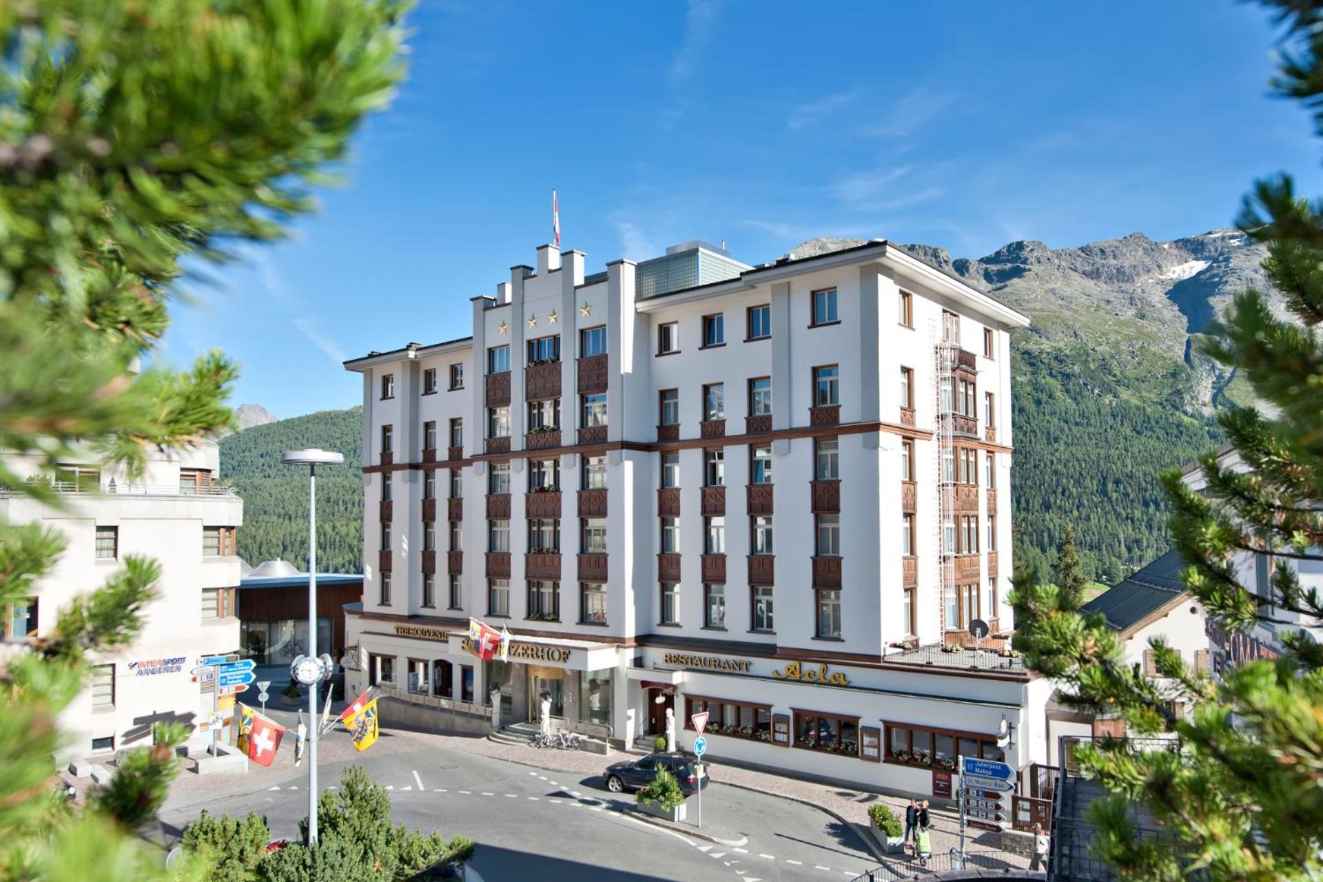 Hotel Schweizerhof Санкт-Мориц Экстерьер фото